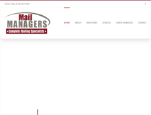 Tablet Screenshot of mailmanagers.net